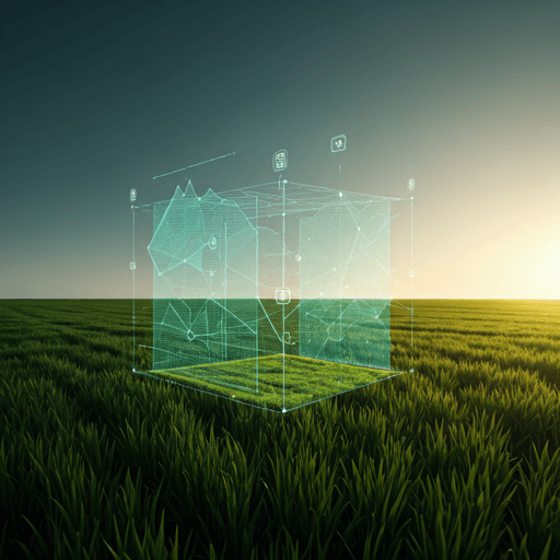 Smart farm digital visualization with data overlays